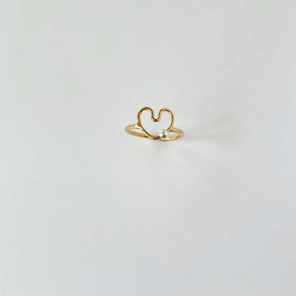 Collection MY HEART baby size by SANDE PARIS ring bague Coeur