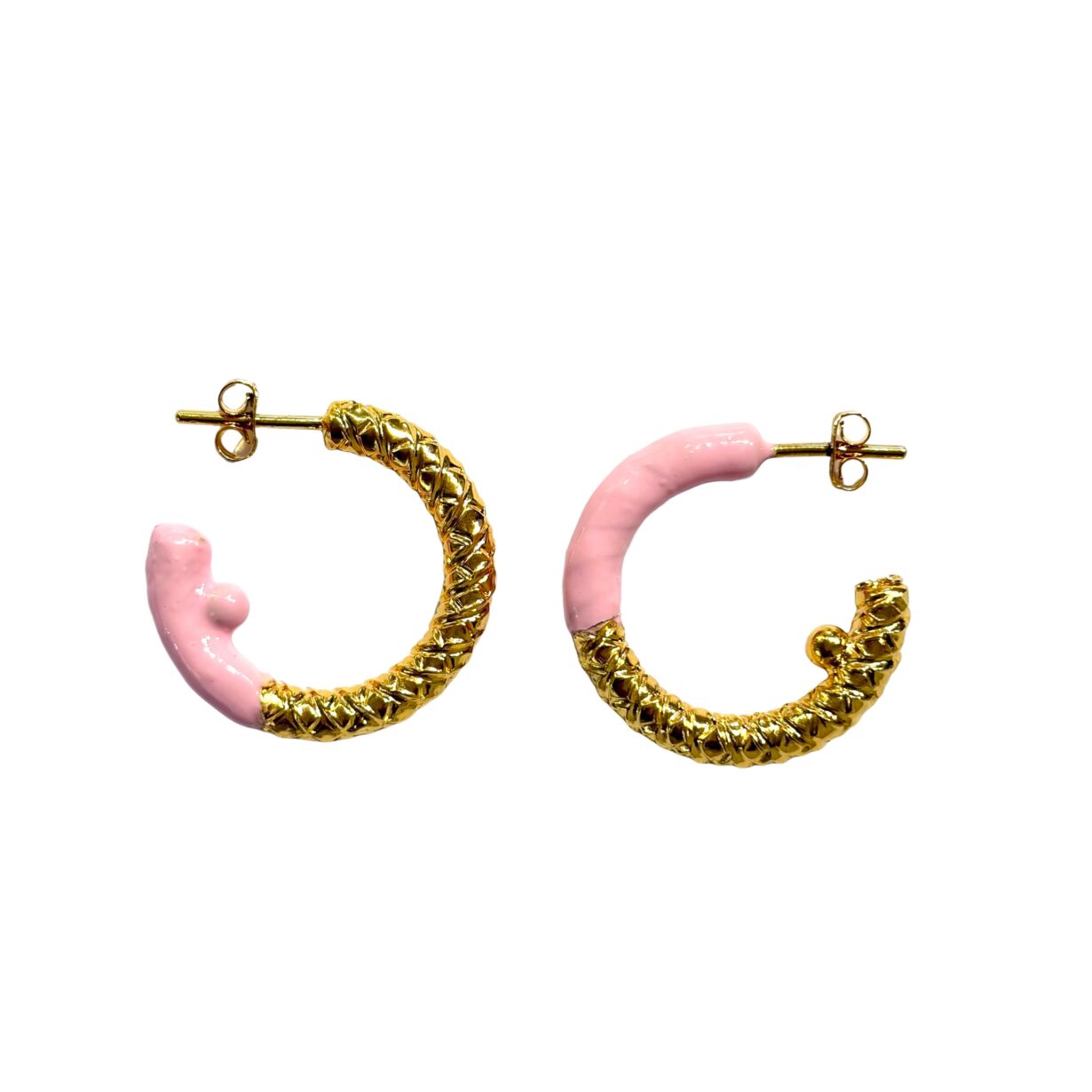 Creoles Pineapple Couleur Hoops earrings Pineapple Colors By Sande Paris