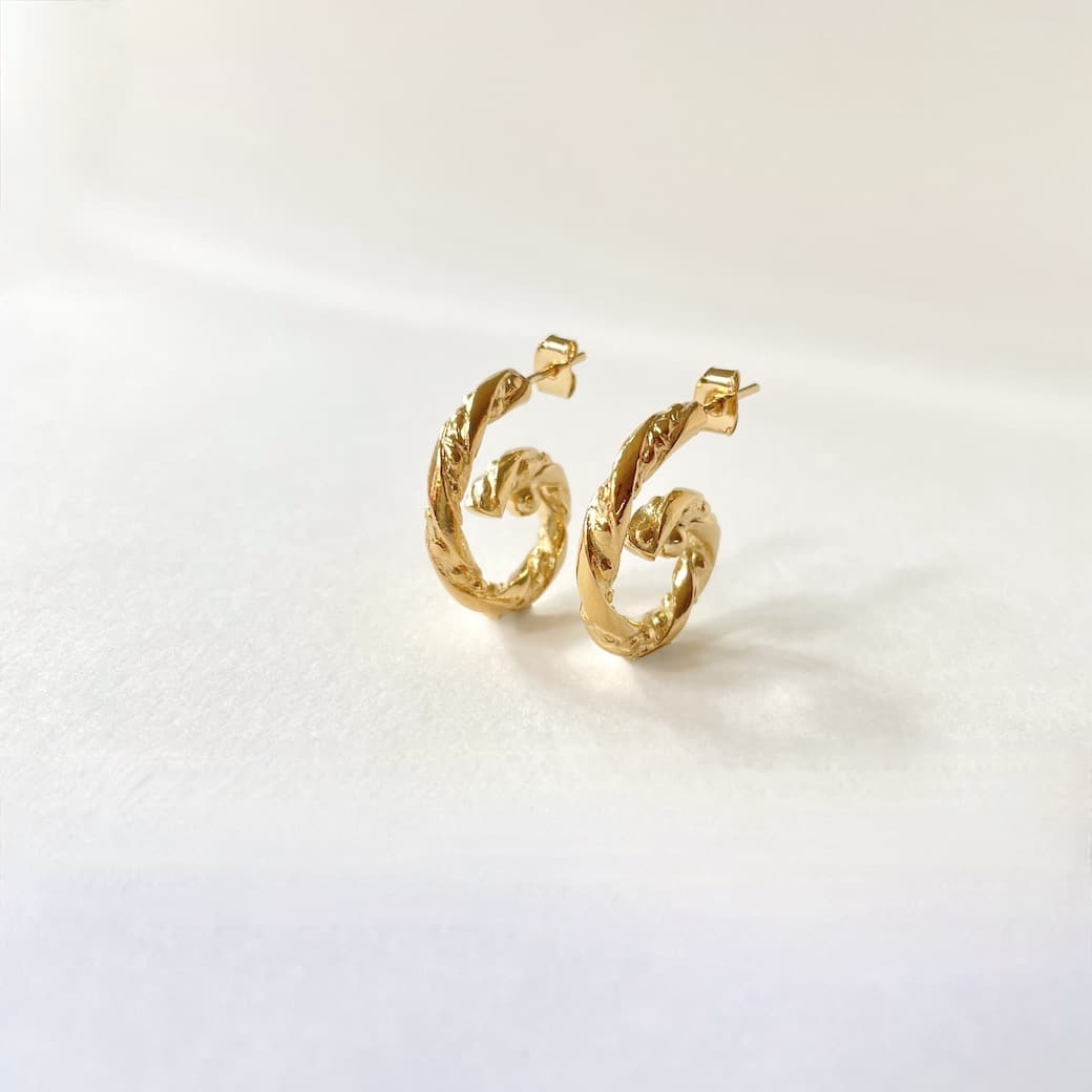 Hoops earrings ALBA créoles by SANDE PARIS JEWELRY bijou
