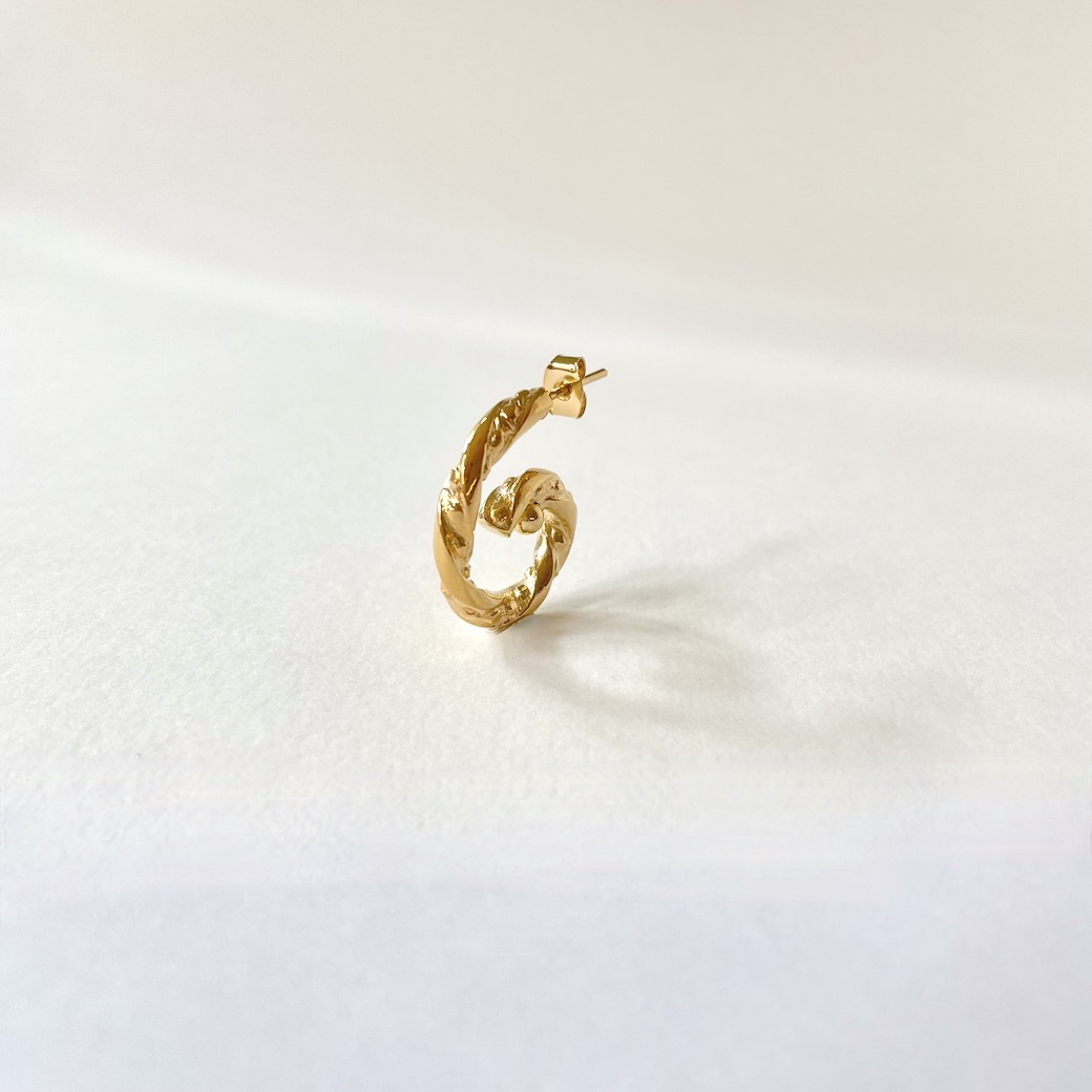 Hoops earrings ALBA créoles by SANDE PARIS JEWELRY bijoux