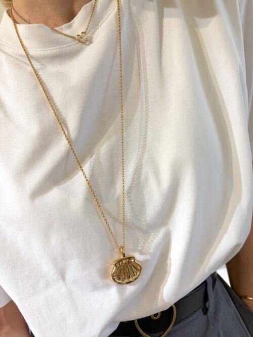Sautoir chaine maille Jaseron Long chain Necklace by SANDE PARIS