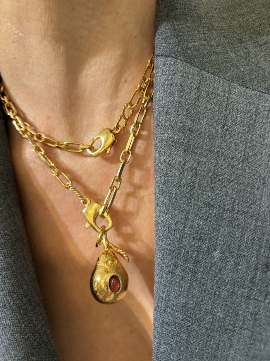 Collier Sande 2 plaqué or Necklace SANDE 2 gold plated 2 lengths