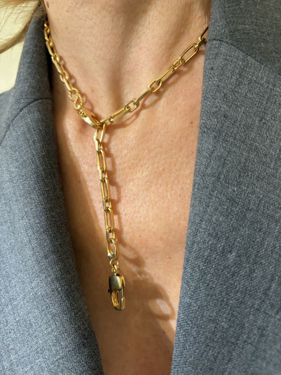 Collier Sande 2 plaqué or Necklace SANDE 2 gold plated 2 lengths