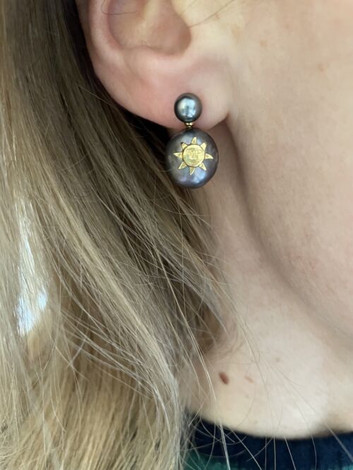 Earrings SOLAL grey by Sande Paris bijoux