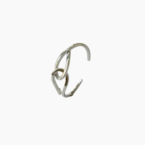 Jonc Bangle GRACE solid silver SANDE Paris jewelry