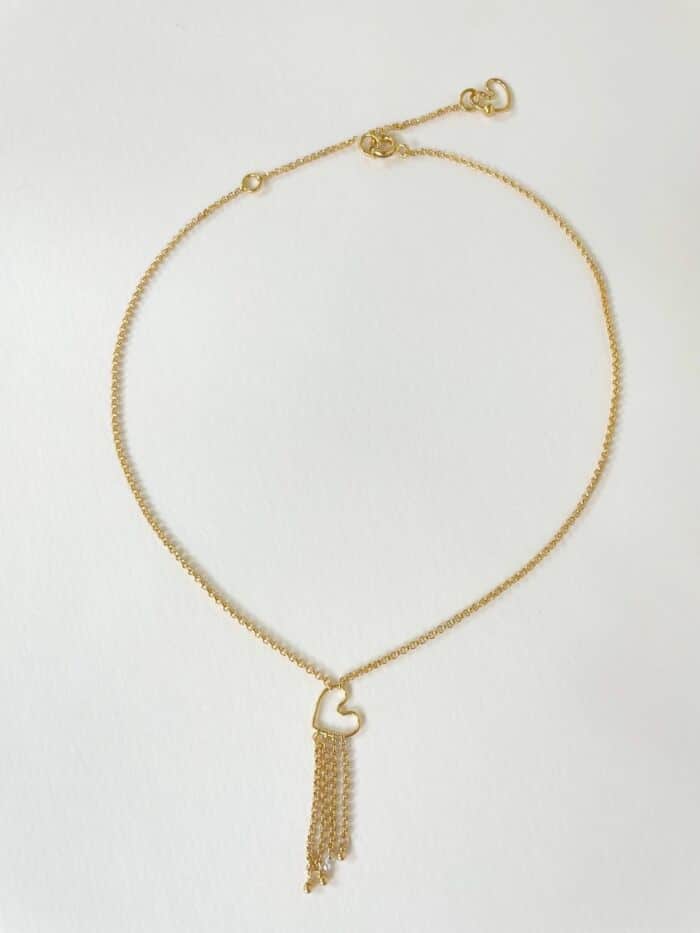 Collier necklace BABY HEART GIPSY by SANDE PARIS.