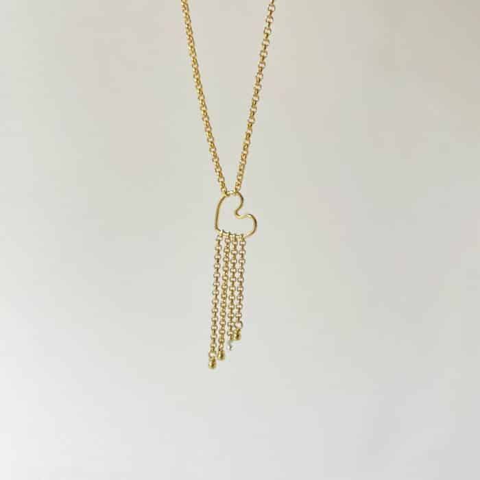 Collier necklace BABY HEART GIPSY by SANDE PARIS.