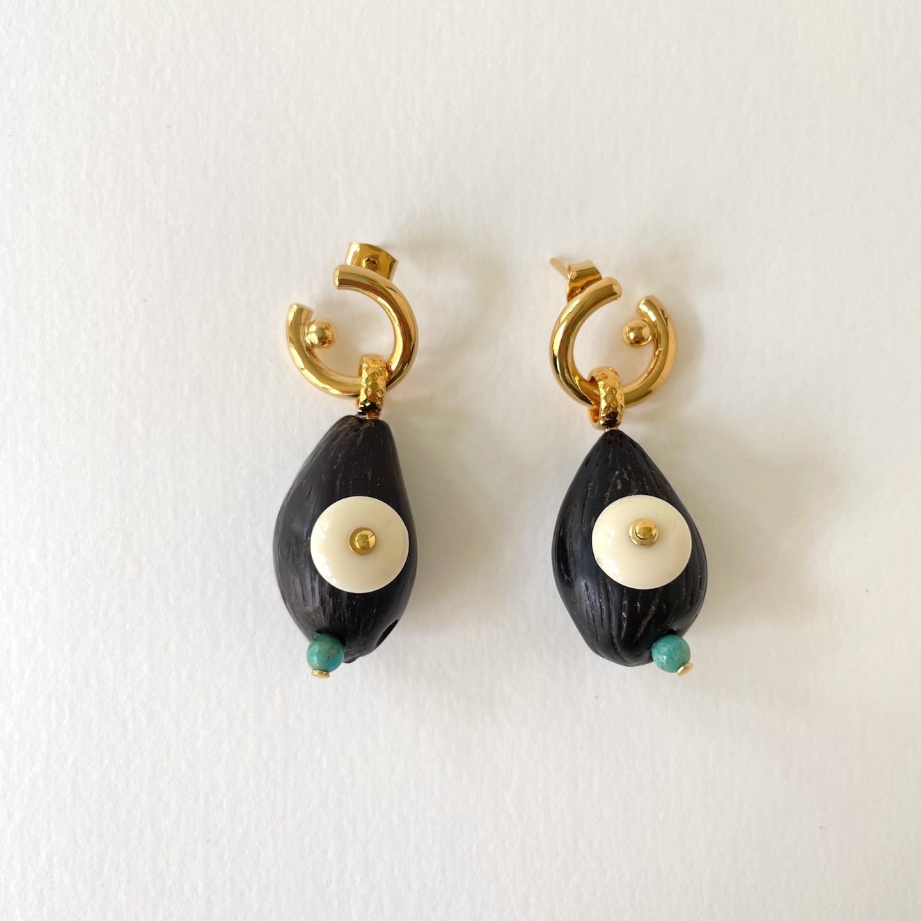 BO earrings BROWN COCO by SANDE PARIS