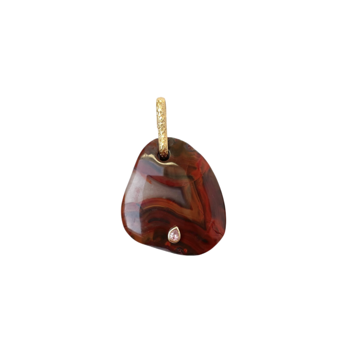 Fire Agate Pendant