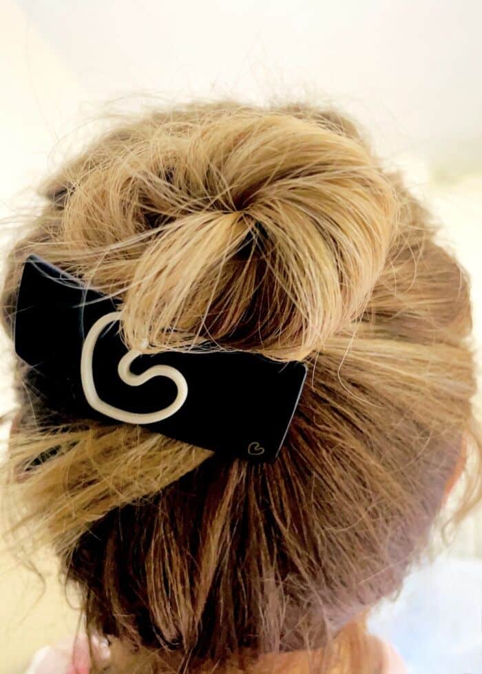 Barrette Hair clip Black&White by SANDE PARIS bijoux