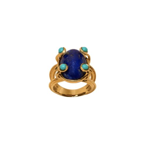 Bague Ring JOY Lapis Lazuli by SANDE PARIS bijoux