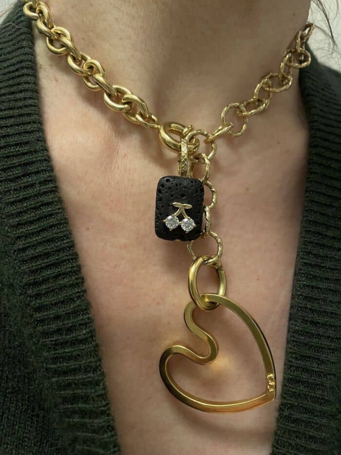 Collier necklace ANOUCK COEUR AMOUREUX by SANDE PARIS JEWEL bijou