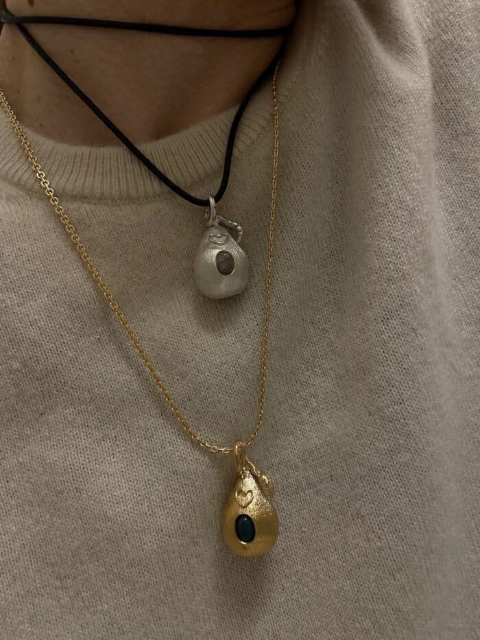 LOUISE neckalce Love's Pear Sterling Silver by SANDE PARIS Jewelry bijoux .jpeg