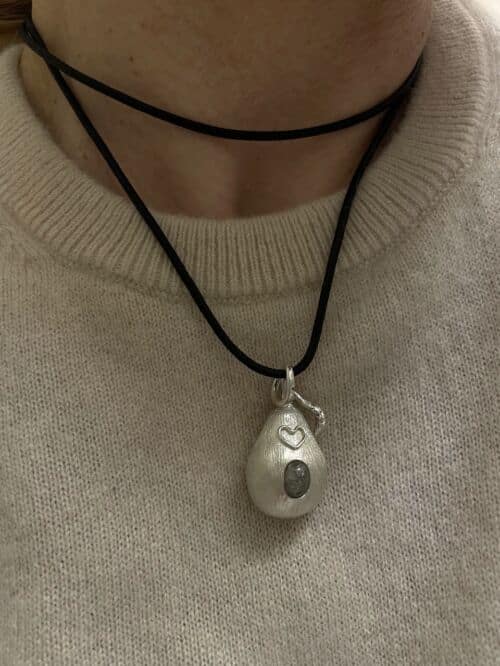 LOUISE neckalce Love's Pear Sterling Silver by SANDE PARIS Jewelry bijoux