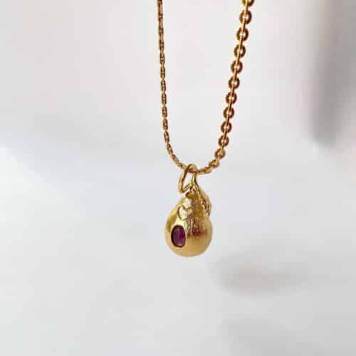 LOUISE neckalce Love's Pear collier Poire by SANDE PARIS Jewelry