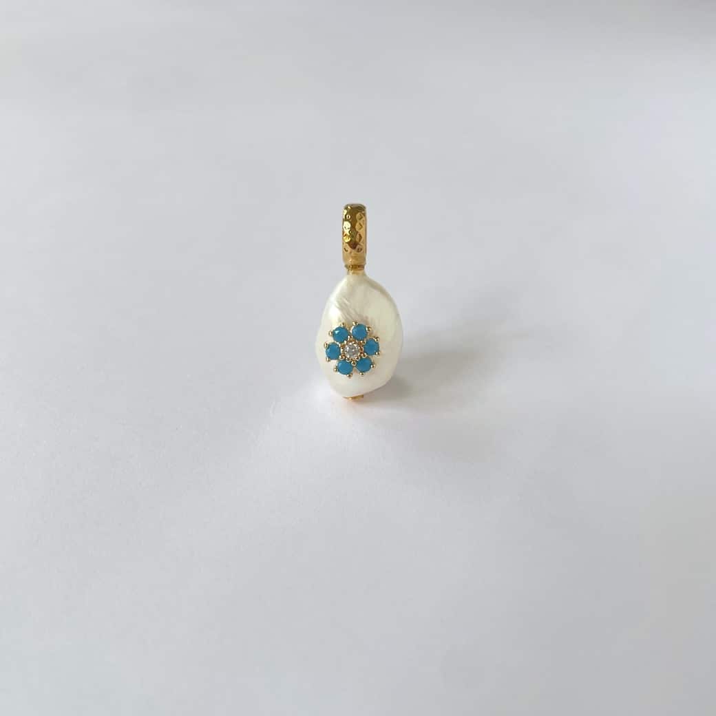 Pendentif perle d'eau douce LILY Pendant freshwater pearl by SANDE PARIS bijou