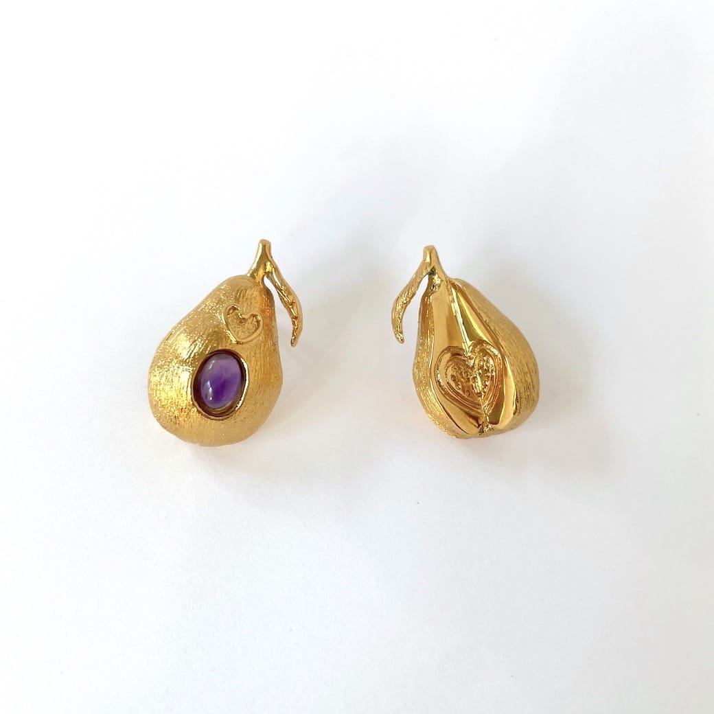 LOUISE boucles d'oreilles Poire Earrings Love's Pear by SANDE PARIS Jewelry bijoux