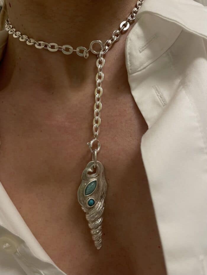 Necklace Collier SYRACUSE Sterlin Silver Argent by Sande Paris bijoux.jewellery paris.