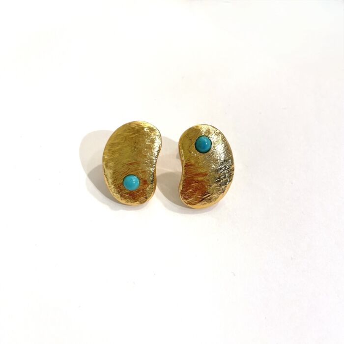 Gala earrings BO Turquoise by Sande Paris jewellry paris bijoux