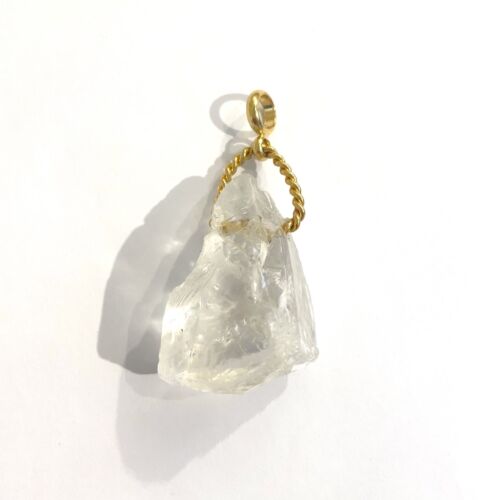 Pendant Rough Crystal pendentif Cristal brut by Sande Paris