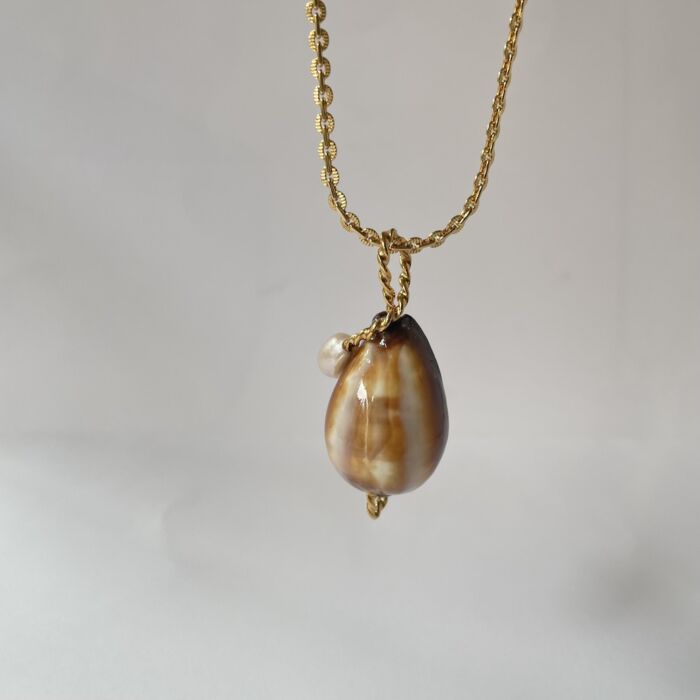Collier GOA pearl perle coquillage Seashell by SANDE PARIS