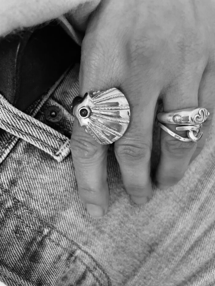 Bague Ring Silver Argent MY SECRET SHELL by SANDE PARIS jewel