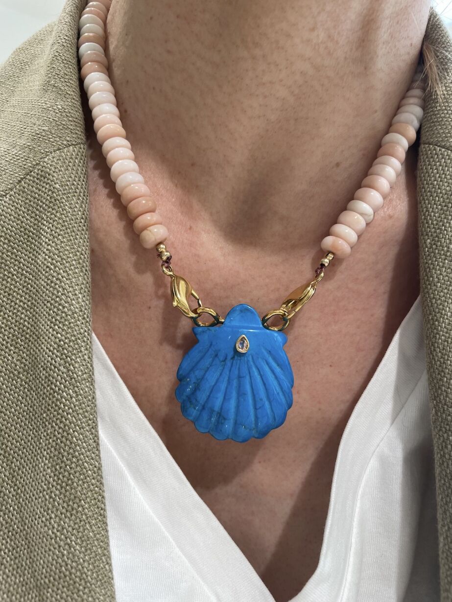 NAYA OPAL necklace shell gemstone coquillage pierre semi précieuse by Sande Paris Bijoux.jpeg