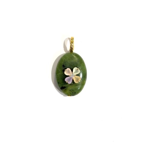 Pendentif Jodie Pendant Jade by SANDE PARIS.