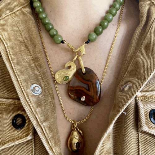 chaine petits ronds chain small circles by SANDE PARIS