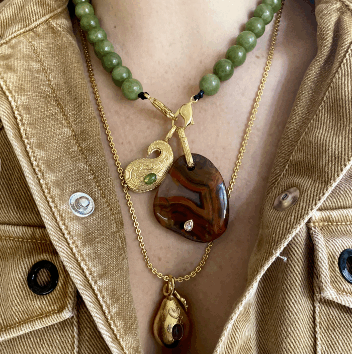 chaine petits ronds chain small circles by SANDE PARIS