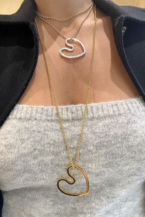 Collier necklace Coeur Amoureux XL Hreat In Love by SANDE PARIS