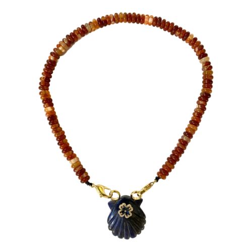 Collier Minorque Sodalite Fire