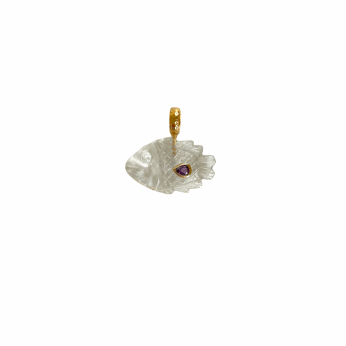 Pendant Fish CRYSTAL pendentif Poisson by SANDE PARIS