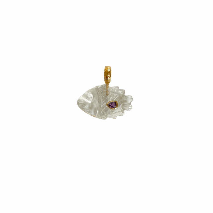 Pendant Fish CRYSTAL pendentif Poisson by SANDE PARIS