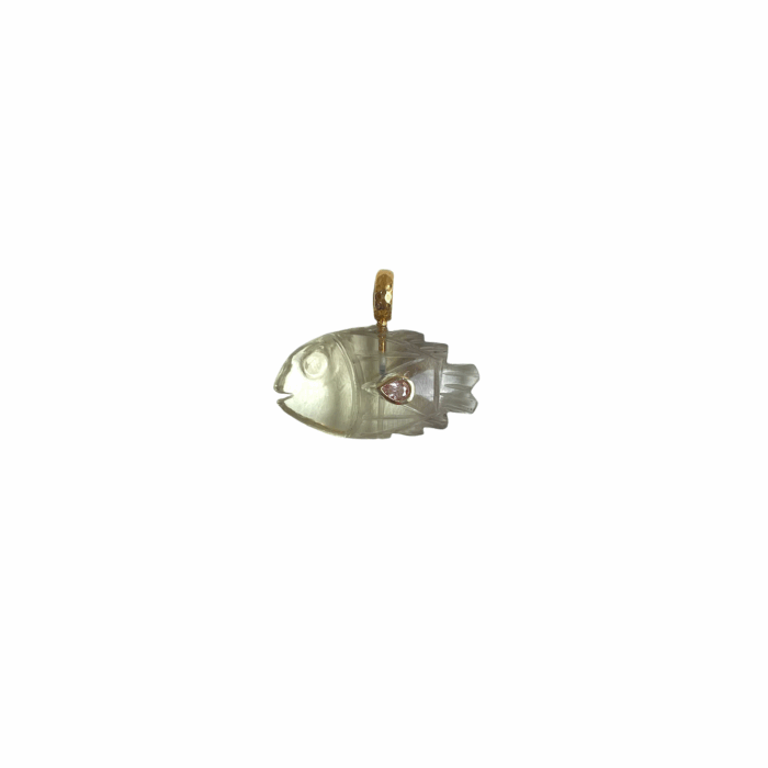 Pendant Fish Smoky pendentif Poisson by SANDE PARIS