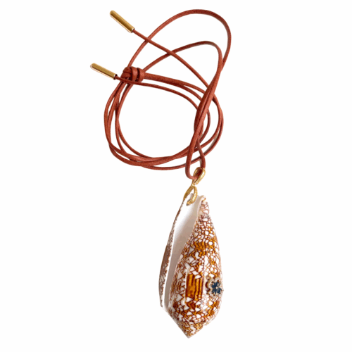 CONUS shell necklace coquillage natural by SANDE PARIS bijoux