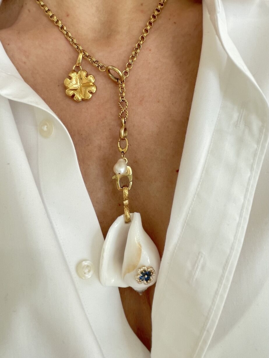 Pendentif Pendant Shell Coquillage by Sande Paris