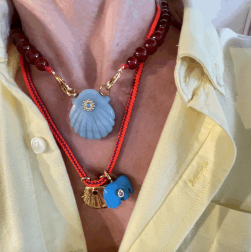 Amazonite and Carnelian necklace