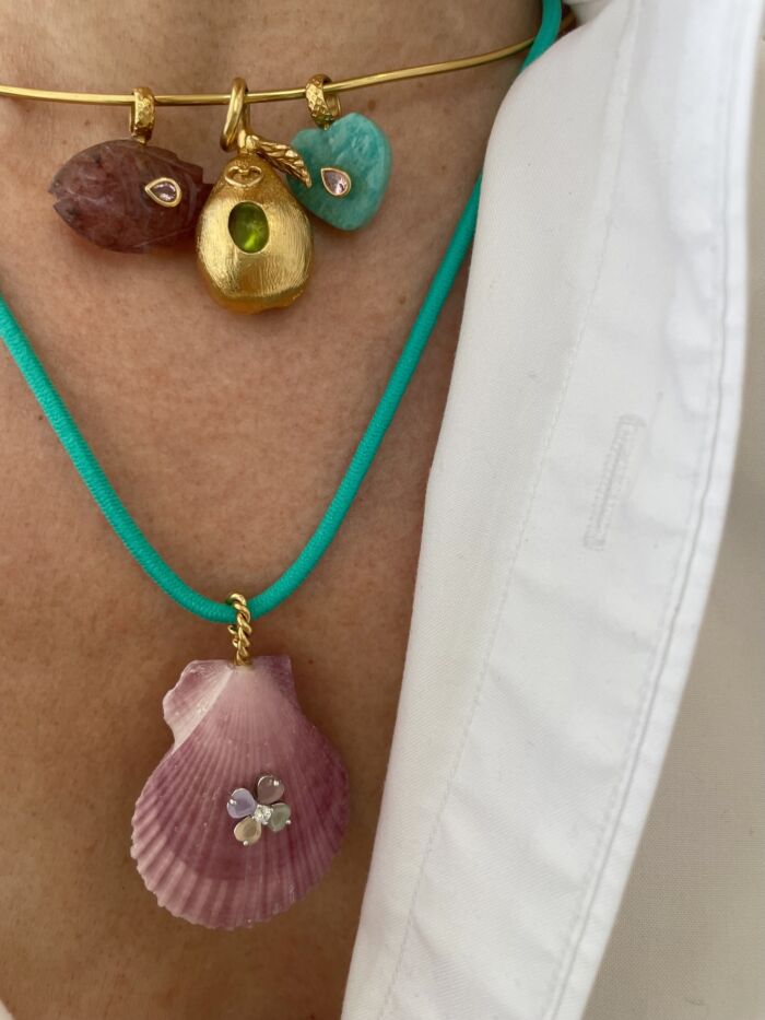 shell pendant by Sande paris.