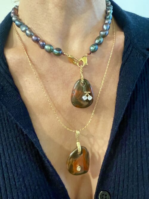 Collier Neckalce JULIA freshwater pearls Perles d'eau douce by Sande Paris