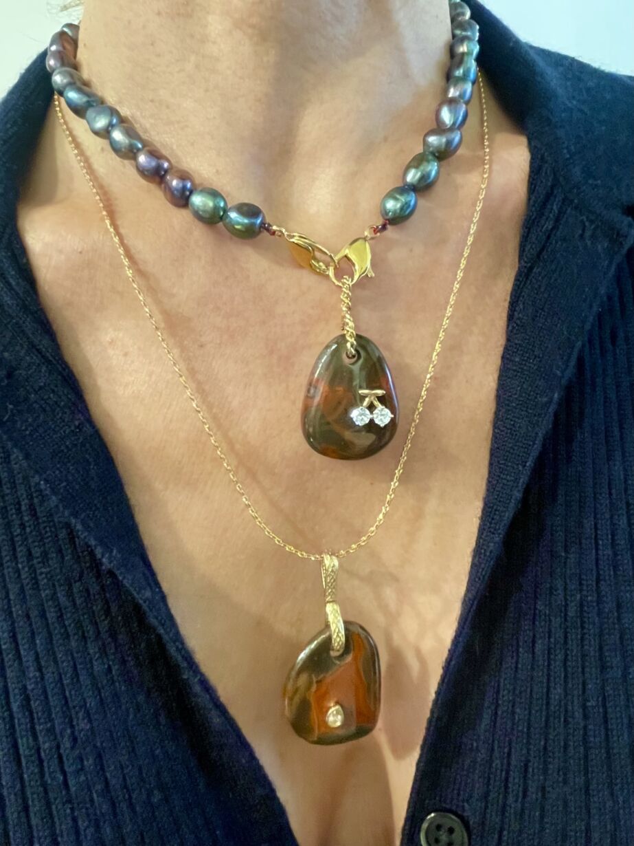 Collier Neckalce JULIA freshwater pearls Perles d'eau douce by Sande Paris