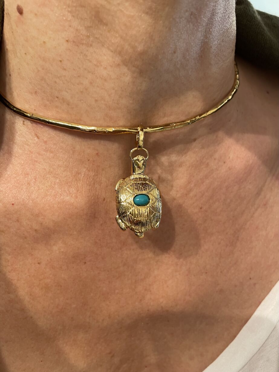 Pendentif pendant Turtle Tortue Tamara by Sande Paris bijoux jewelry Pendentif pendant Turtle Tortue Tamara by Sande Paris bijoux