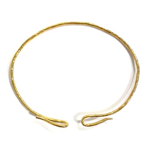 Torque Choker ATHENA textured wire by Sande Paris