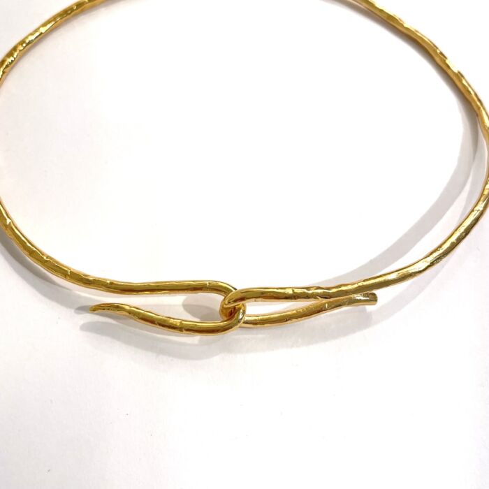 Torque Choker ATHENA textured wire by Sande Paris.