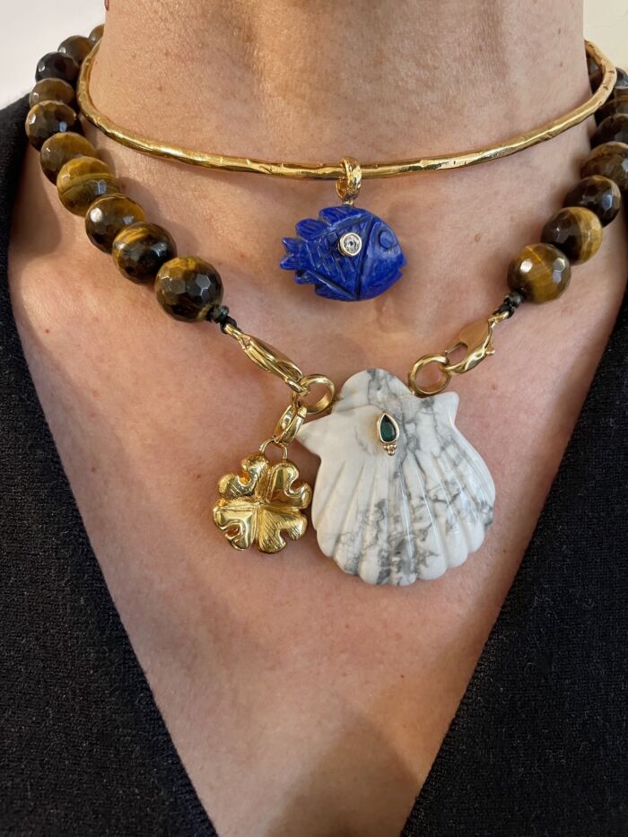 Torque Choker ATHENA textured wire by Sande Paris.