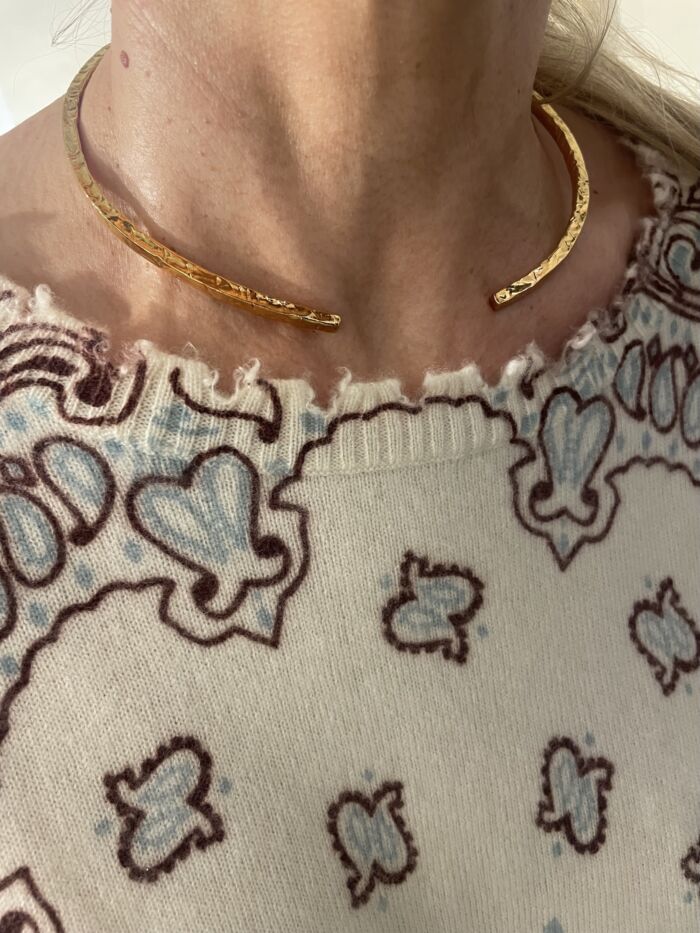 torque chocker Angelina by sande paris jewelry