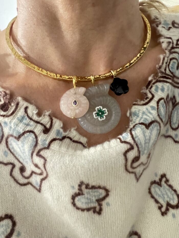 torque chocker Angelina by sande paris jewelry