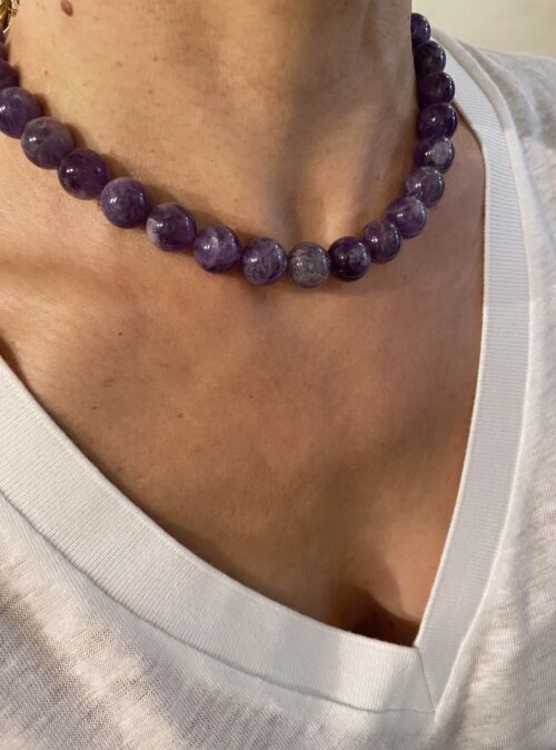 Collier Amethyste necklace Amethyst by Sande Paris