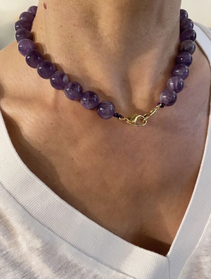 Collier Amethyste necklace Amethyst by Sande Paris
