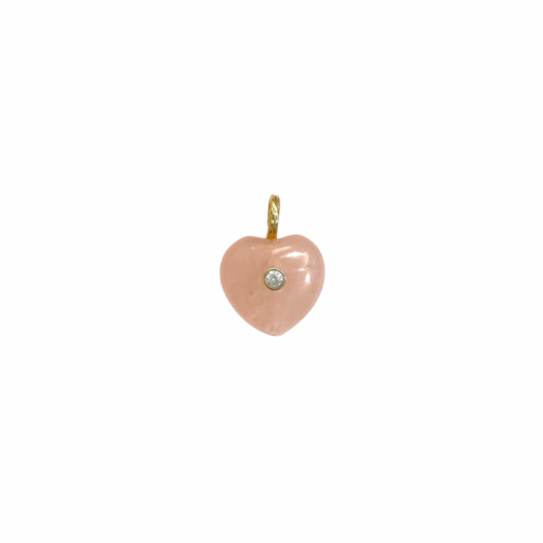 Pendentif Pendant Coeur Rose by Sande Paris